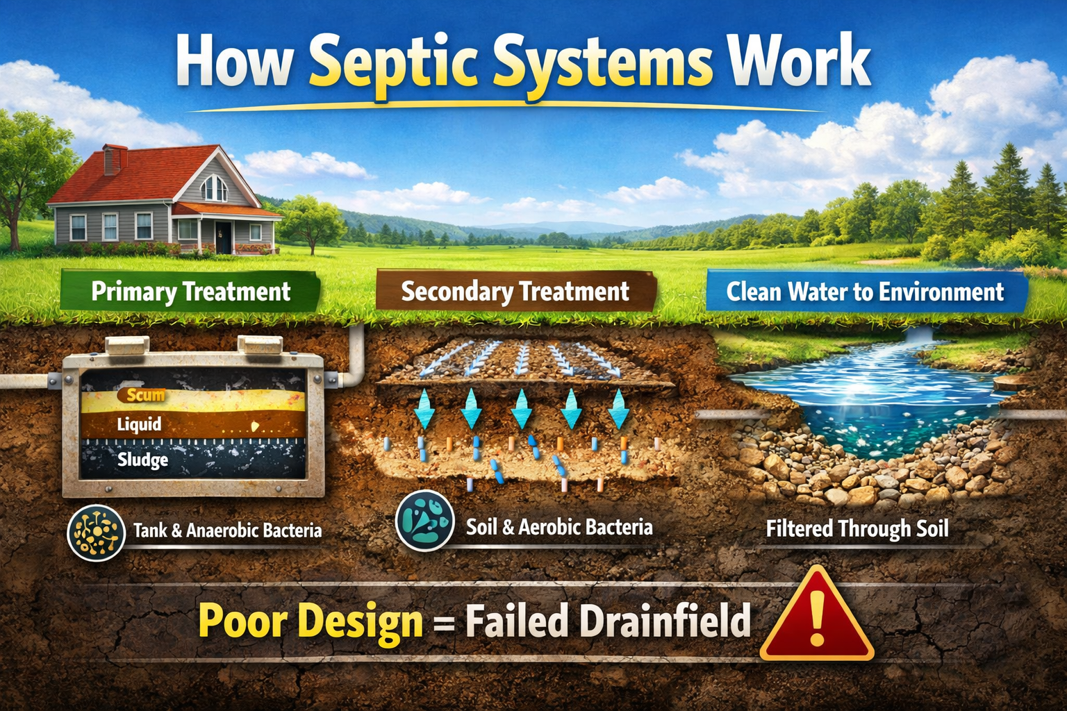 How Septic Systems Work - RSH Engineering & Design LLC